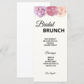 Menu Petals & Prosecco Vrijgezellenfeest (Voorkant / Achterkant)