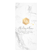 Menu PixDezines Marble/Faux Gold Honeycomb (Achterkant)