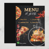 Menu Pizzeria ontwerp 2026 (Voorkant / Achterkant)