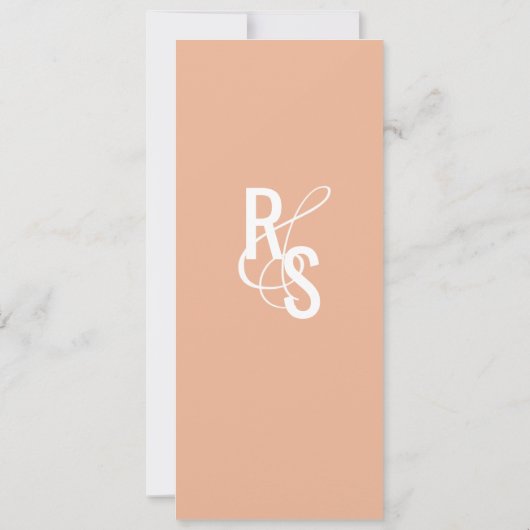 Menu Planner Dark Terracotta Wedding Kaart (Achterkant)