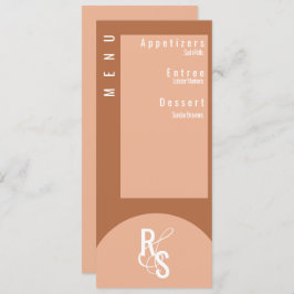 Menu Planner Dark Terracotta Wedding Kaart