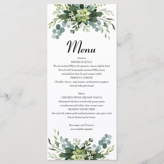 Menú Plano de vegetación Menu (Voorkant)