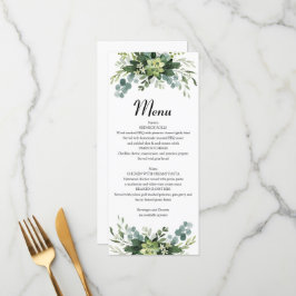 Menú Plano de vegetación Menu