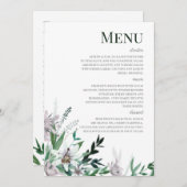 Menu Poets Garden, Wild Bouquet Kaart (Voorkant / Achterkant)