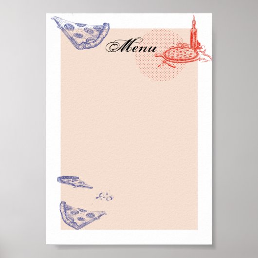 Menu Poster (Voorkant)