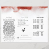 *~* Menu Price QR Photo Trivoudig Brochure PHOENIX (Achterkant)