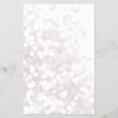 Menu Prijslijst Witte Bokeh Glitter Hair (Achterkant)