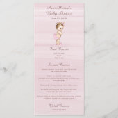 Menu  Prinses Baby shower (Voorkant)