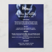 Menu programma marine blauw wit ballonnen budget (Voorkant)