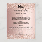 Menu programma roos gouden verjaardag (Voorkant)