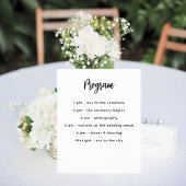 Menu programma wit aangepaste partij kleur budget