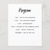 Menu programma witte aangepaste partij kleur (Achterkant)