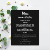 Menu programma zwart wit