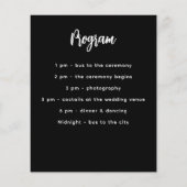 Menu programma zwart wit (Achterkant)