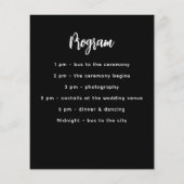 Menu programma zwart wit budget (Achterkant)