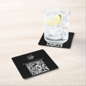 Menu QR-code | Contactloze Logo Kartonnen Onderzetters (Insitu)