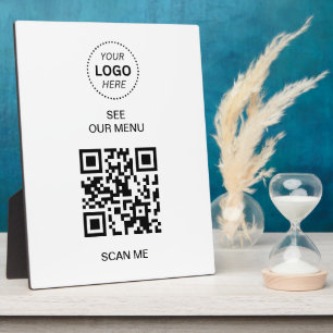 Menu QR-code Creëer uw eigen contactloze moderne Fotoplaat