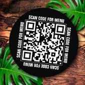 Menu QR Code Restaurants Stickers