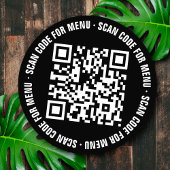 Menu QR Code Restaurants Stickers