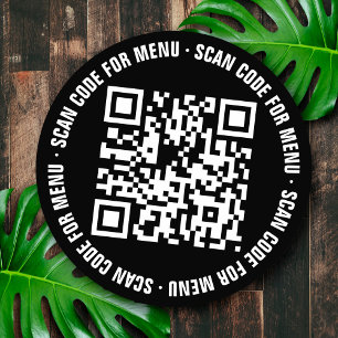 Menu QR Code Restaurants Stickers
