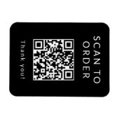 Menu QR-code scannen Magneet (Horizontaal)