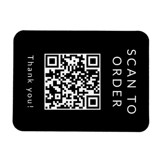Menu QR-code scannen Magneet (Horizontaal)