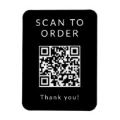Menu QR-code scannen Magneet (Verticaal)