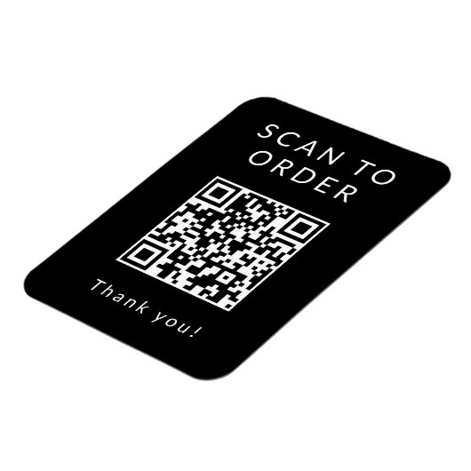 Menu QR-code scannen Magneet (Linkerzijde)