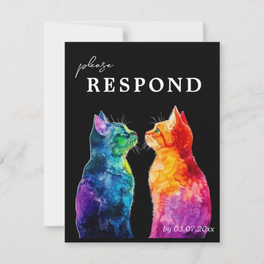 MENU + QR RSVP-kaart van "Perfect Yours: A Rain" (Voorkant)