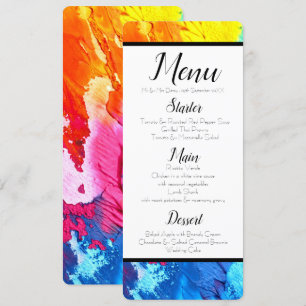 Menu Rainboogverf Kaart