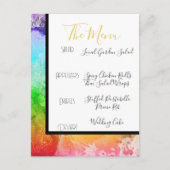 Menu Rainbow Alcohol Ink Waterverf (Voorkant)