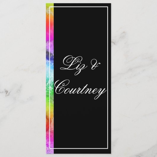 Menu Rainbow Alcohol Ink Waterverf (Achterkant)