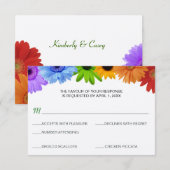 Menu Rainbow Bouquet Weddenschap (Voorkant / Achterkant)