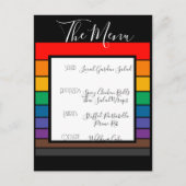 Menu Rainbow Pride Color Block Stripe (Voorkant)