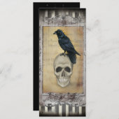 Menu Raven en Skull Halloween (Voorkant / Achterkant)