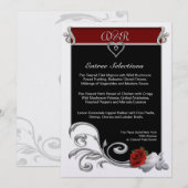 Menu Regal Black en Red (Voorkant / Achterkant)