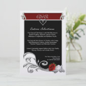 Menu Regal Black en Red (Staand voorkant)