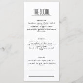 Menu Restaurant Cafe Lounge (Voorkant)