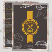 Menu Restaurant | Food Menu Flyer (Voorkant / Achterkant)