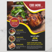 Menu Restaurant | Food Menu Flyer (Voorkant)