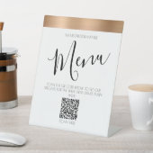 menu Restaurant QR-codetabel Pedestal Sign Reclamebord Met Voetstuk (Insitu)