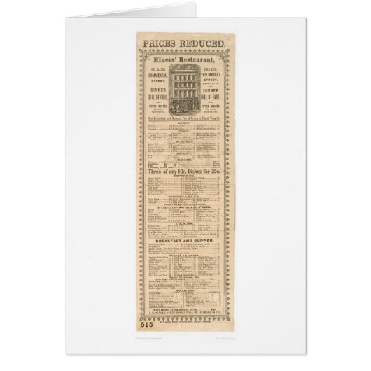 Menu restaurant van minderjarigen (1083A) (Voorkant)