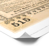 Menu restaurant van minderjarigen (1083A) Poster (Hoek)