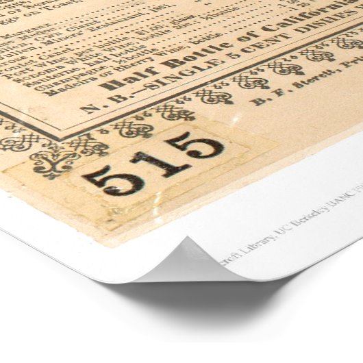 Menu restaurant van minderjarigen (1083A) Poster (Hoek)