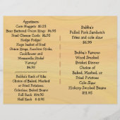 Menu Restaurantvoorziening BBQ (Voorkant)