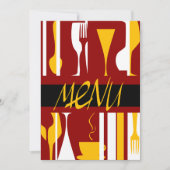 Menu Retro Kaart (Voorkant)