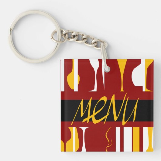 Menu Retro Sleutelhanger (Voorkant)