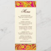 Menu Rich Gold Paisley Pattern-kaart (Voorkant)