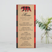 Menu Rode Buffalo geplakt (Staand voorkant)