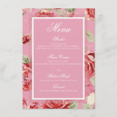 Menu Rode roze roze pony (Voorkant)